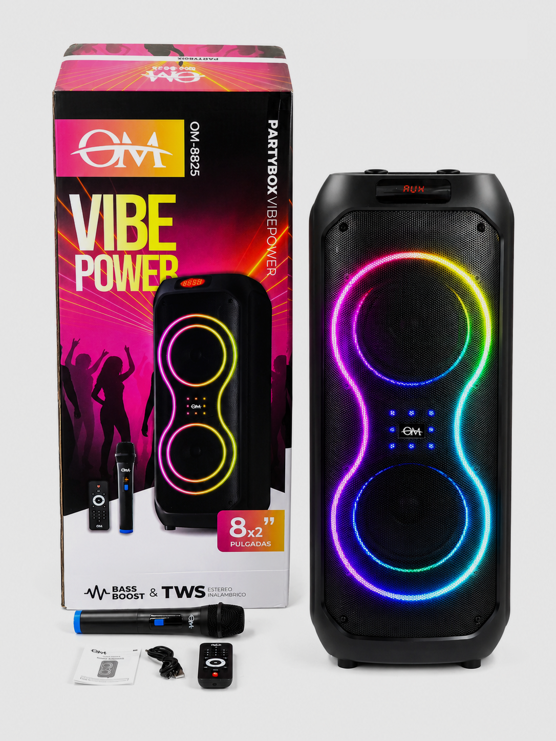 Parlante Inalámbrico Partybox OM-8825 "Vibe Power" 