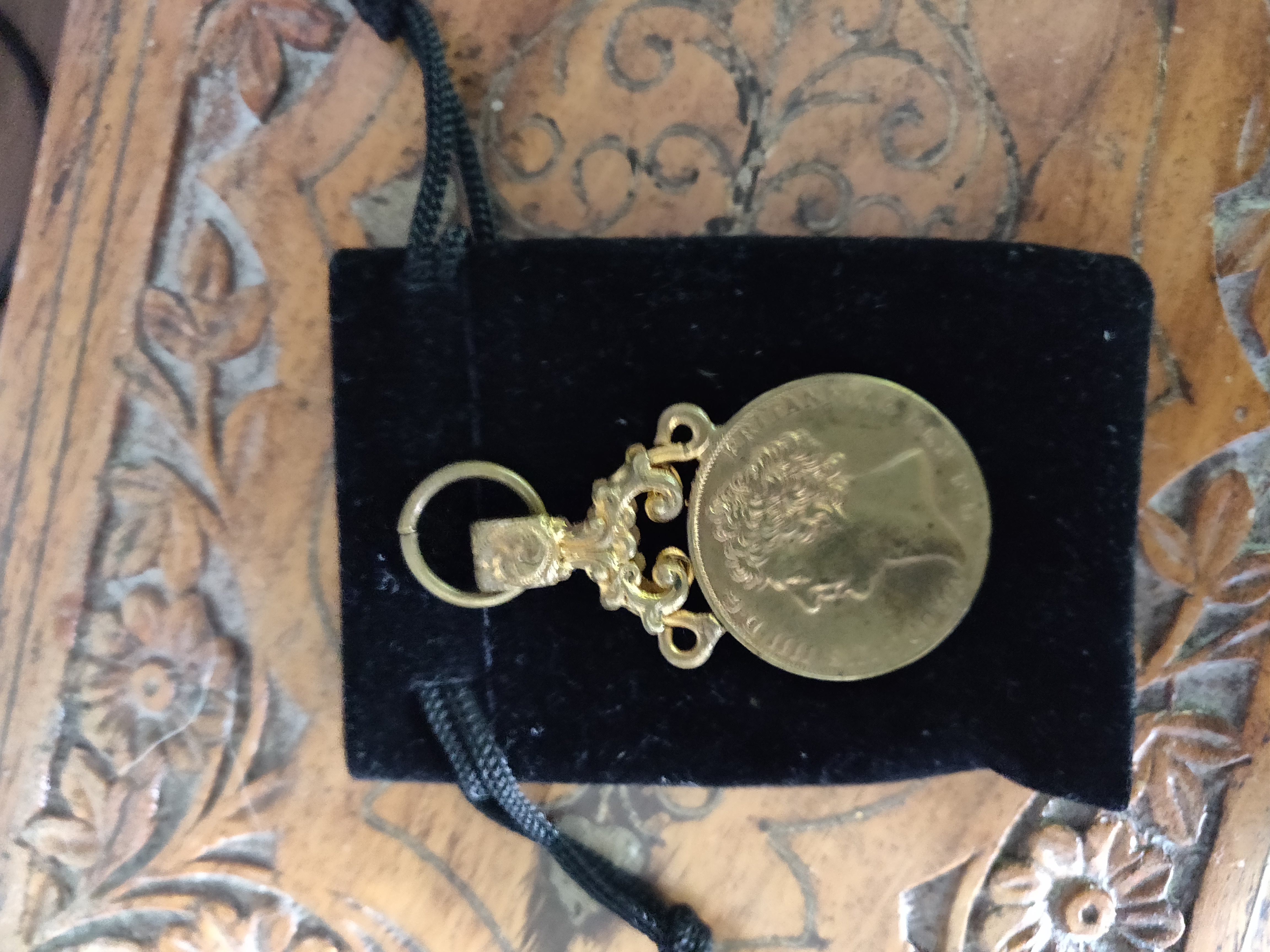 Antique/Vintage Gaming Token/Coin/Jeton - 1823 Imitation Sovereign - King George IIII - 1800's.