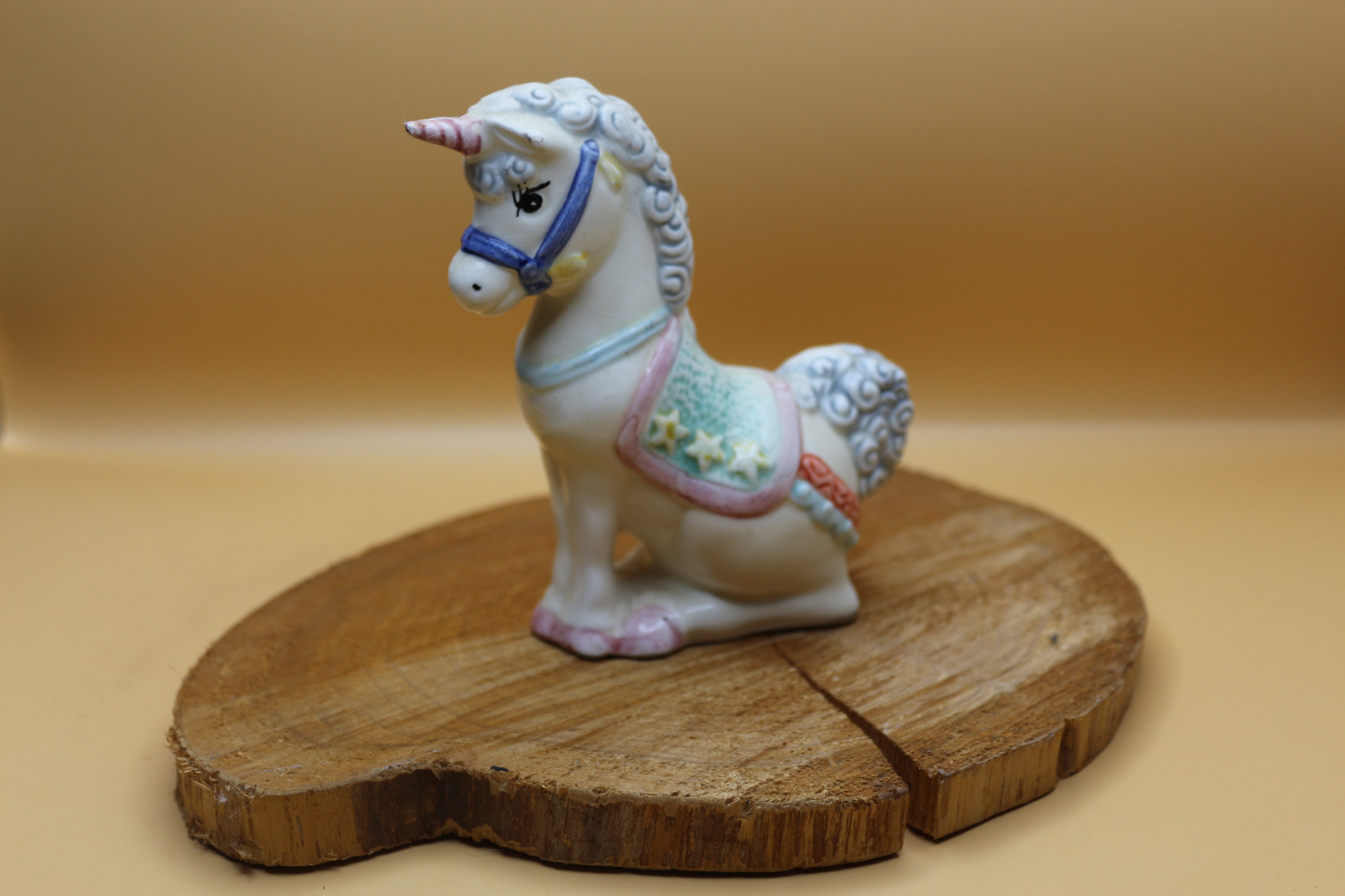 'Lucky' Unicorn! Vintage 1980's Hand Painted ~ Literally Almost Extinct!