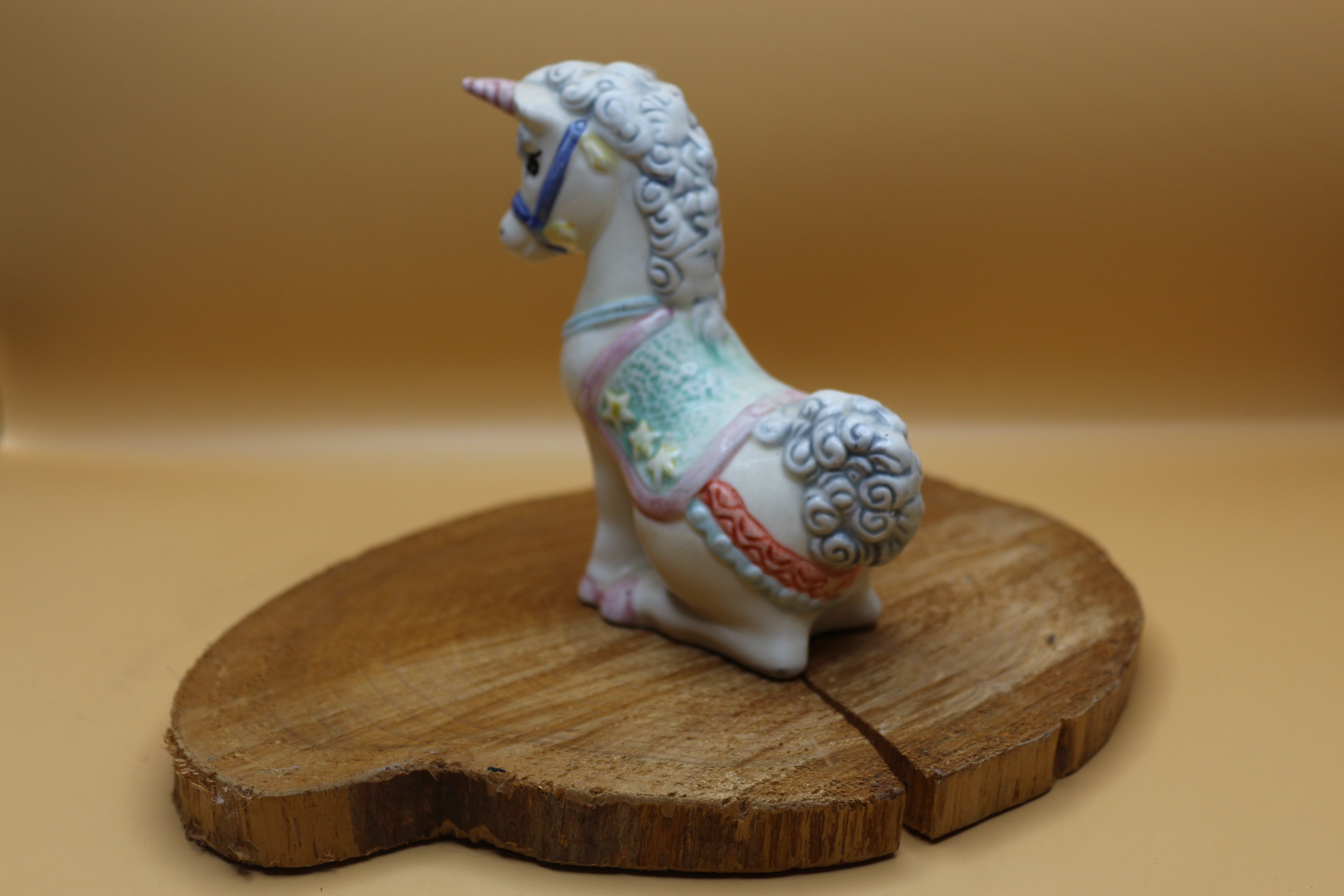 'Lucky' Unicorn! Vintage 1980's Hand Painted ~ Literally Almost Extinct!