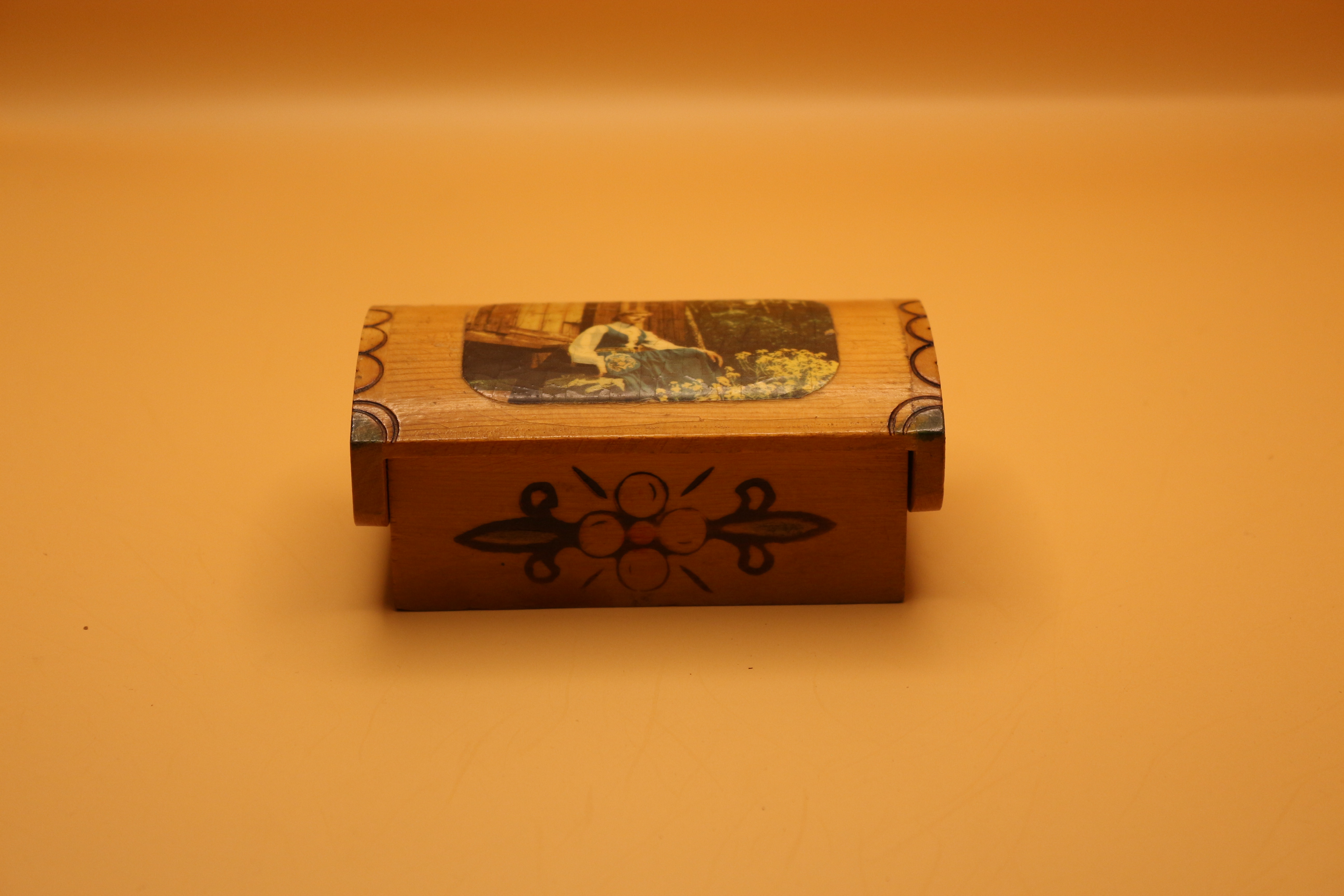 Norwegion Decorated Trinket Box ~ Stunning and Unusual!