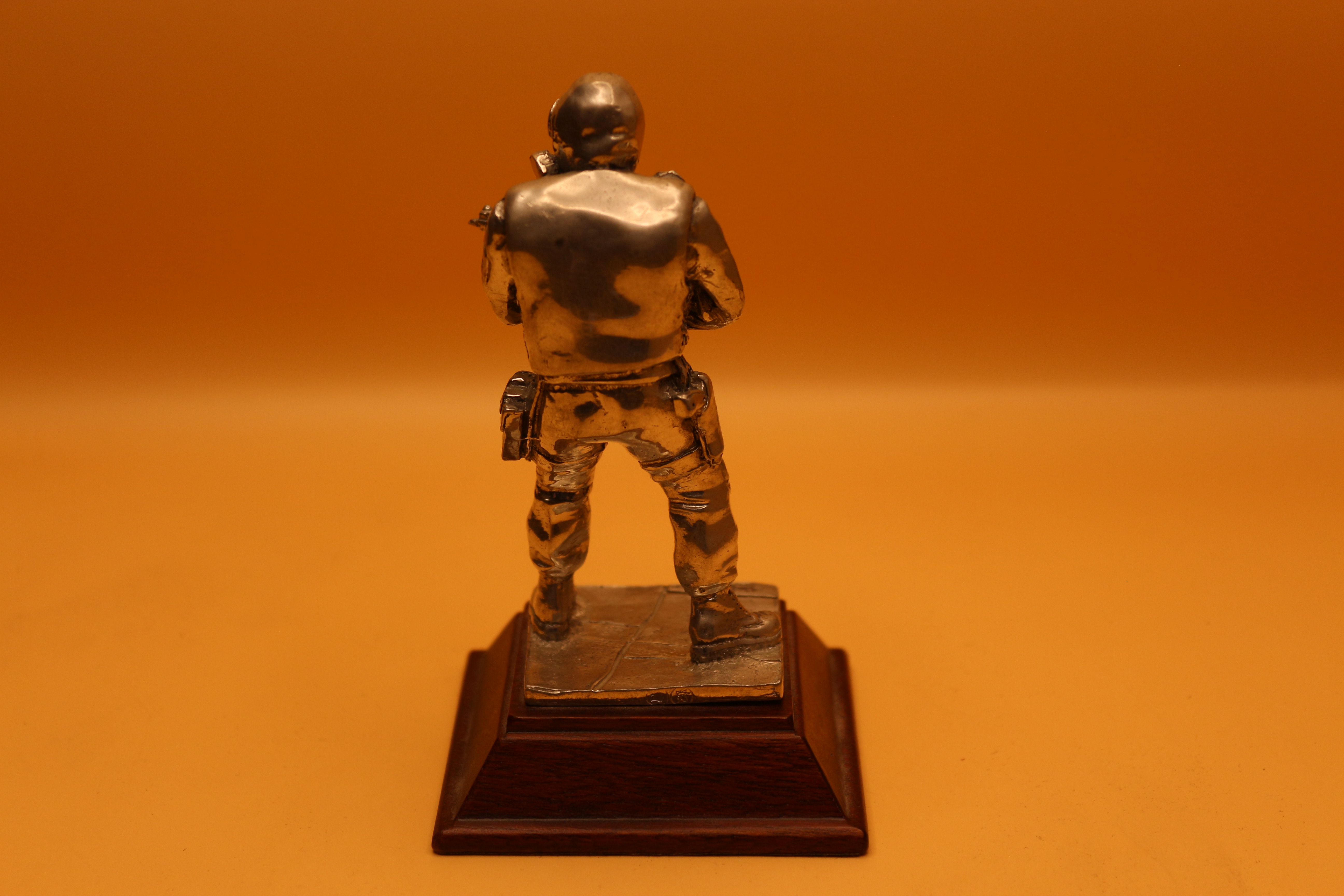 'Who Dares Wins' English Miniatures Pewter Military Figure on Plinth
