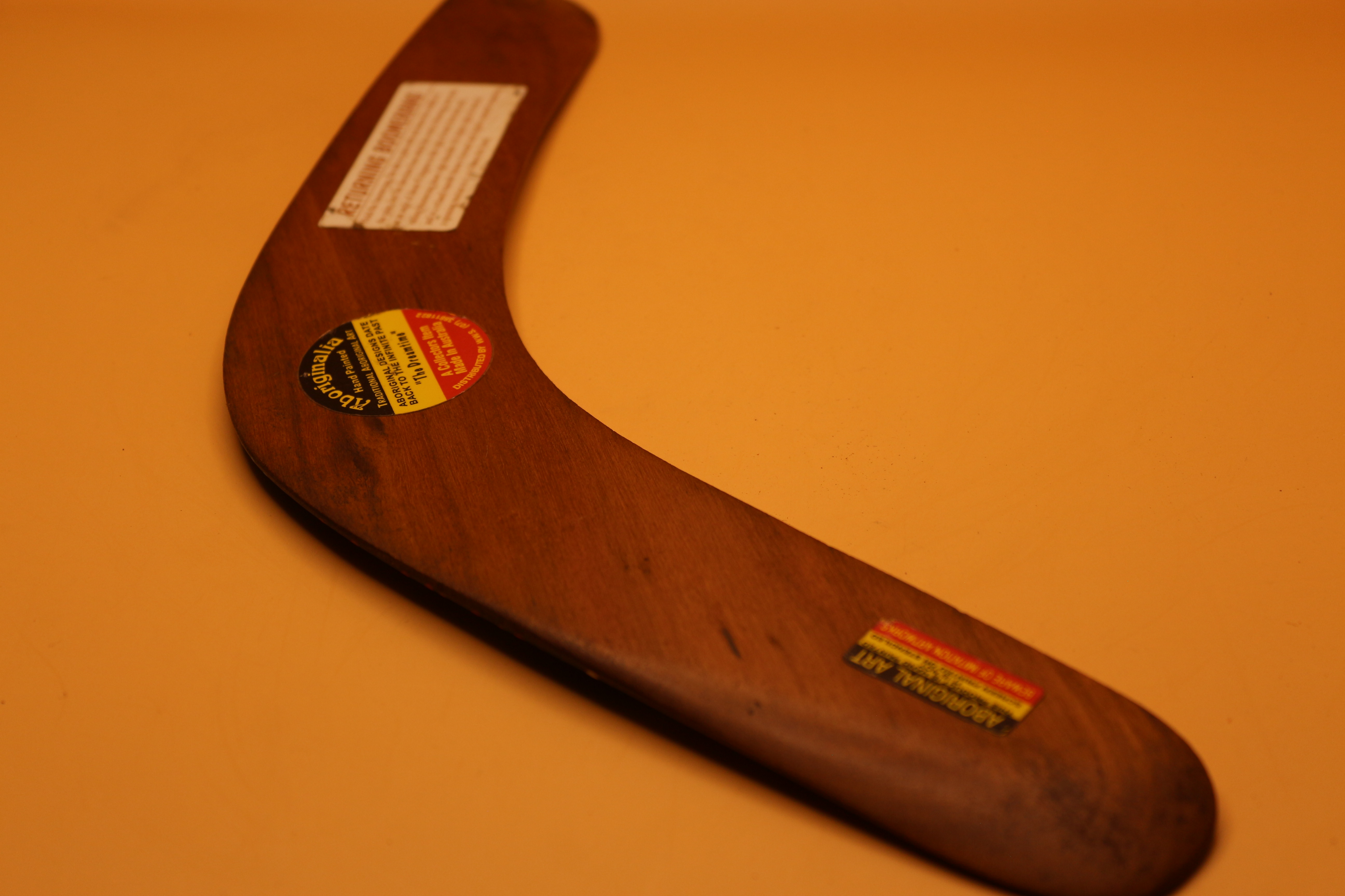 A Genuine Handmade Aborigine Collectable Boomerang