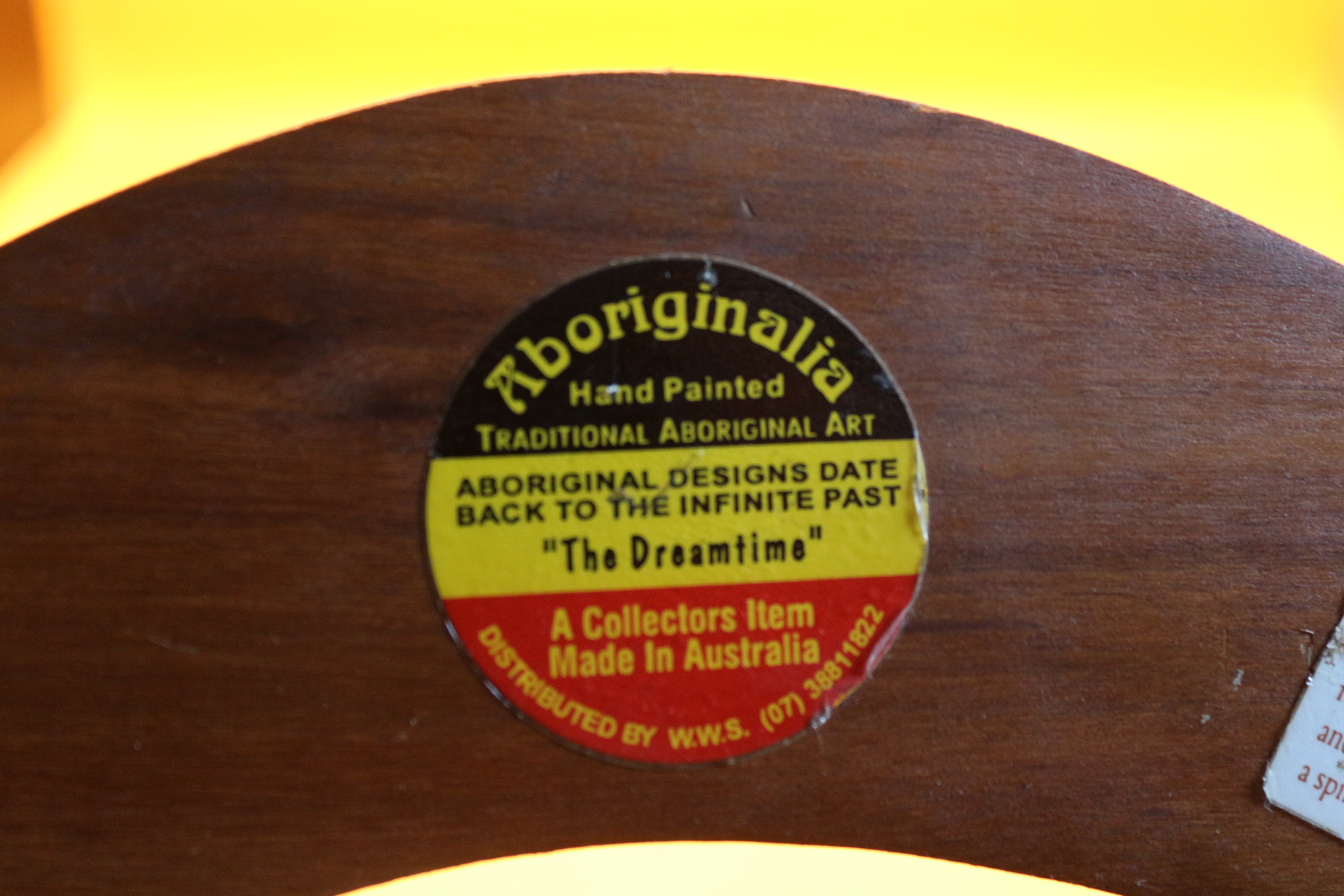 A Genuine Handmade Aborigine Collectable Boomerang