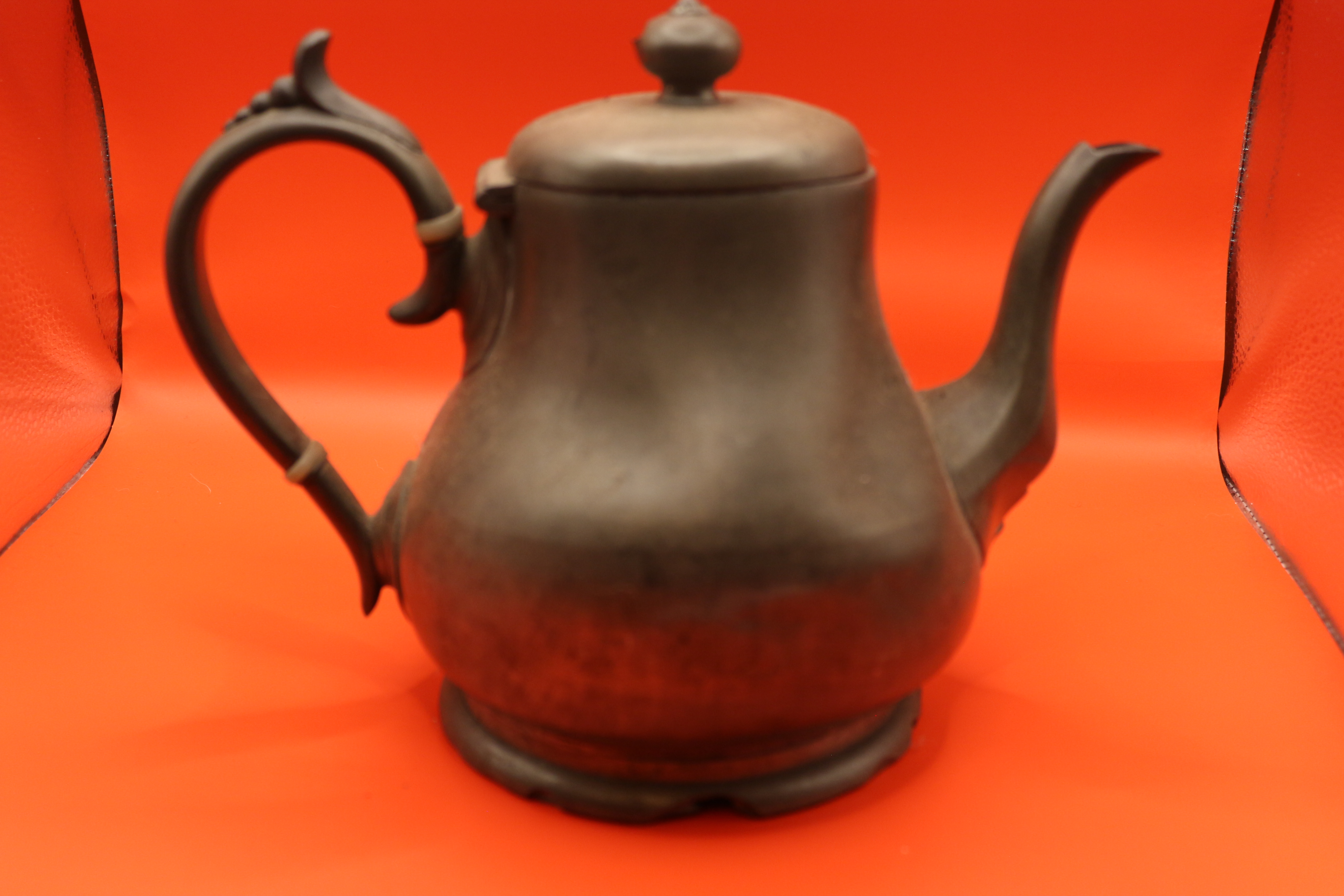 Quirky Vintage Very Old (Knocked About!) James Dickson and Sons Sheffield Pewter Teapot / Water Jug