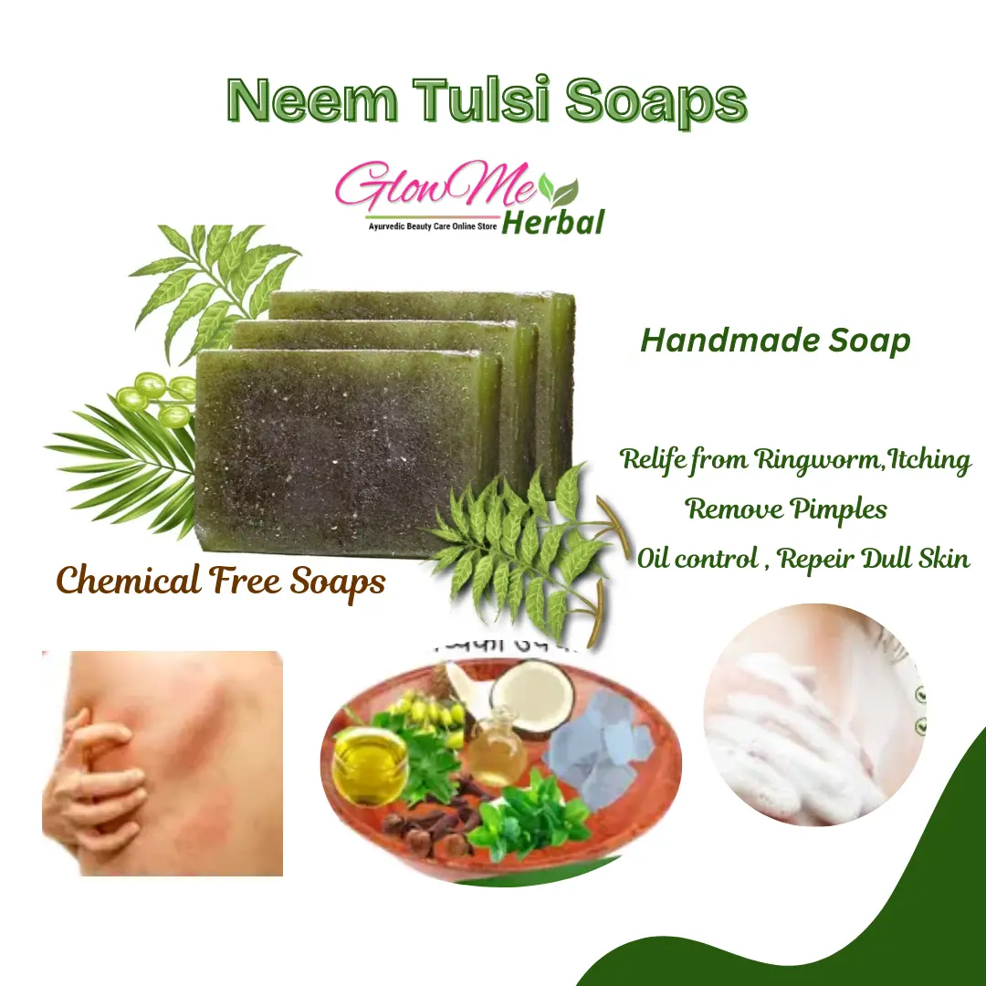GlowMe Herbal Neem Tulsi Handmade Soap 