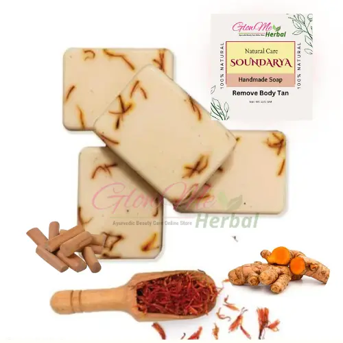 Soundarya Handmade Soap ( Termaric Sandal Wood and Saffron )