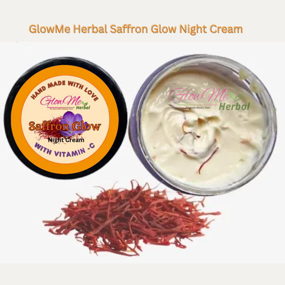 Saffron Glow Night Cream , Milk Saffron Soap , Ubtan Powder Combo Pack