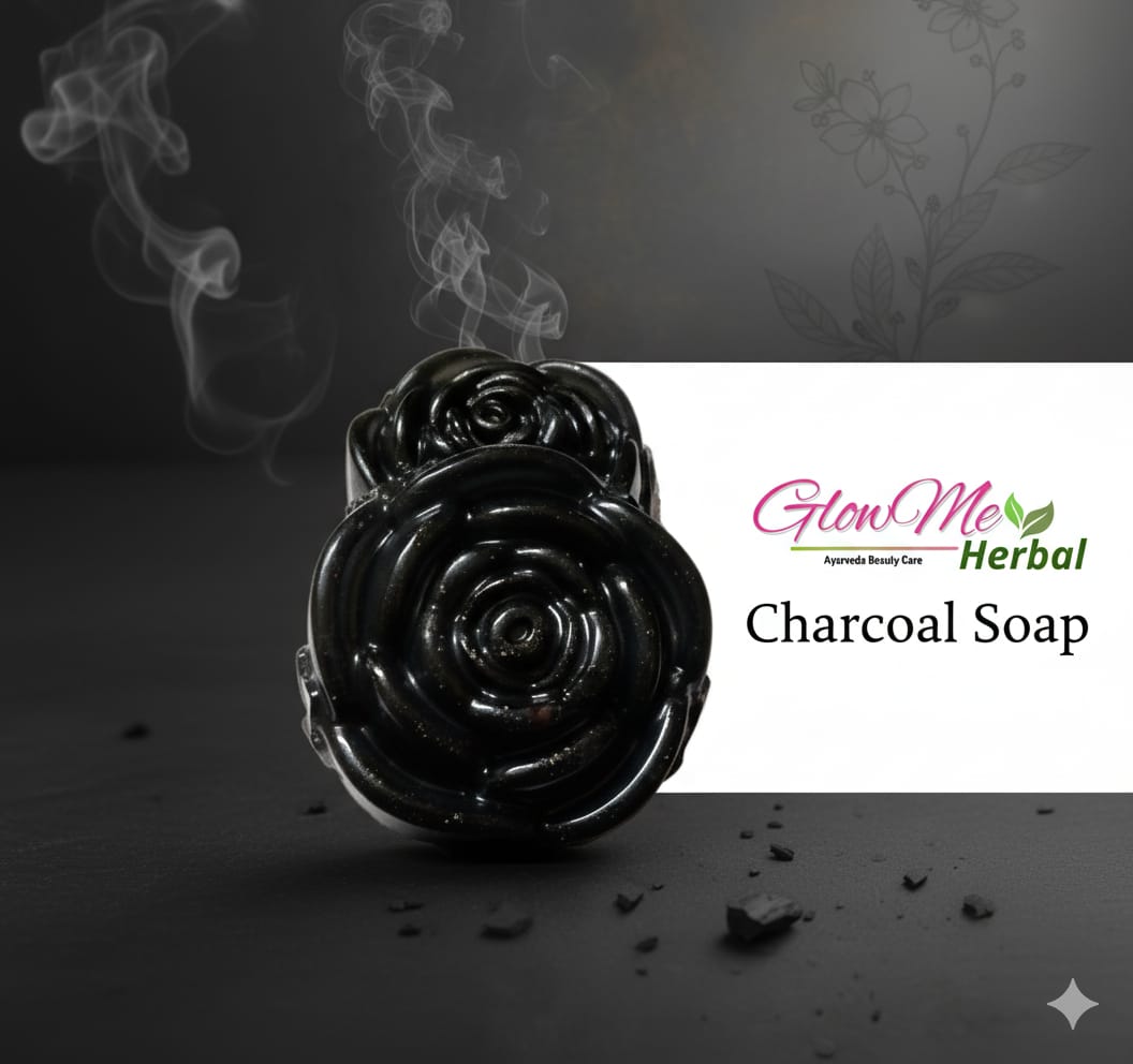 GlowMe Herbal  Activated Charcoal Soaps  80 Gm