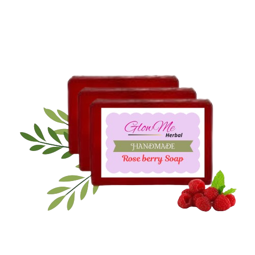 GlowMe Herbal Red Wine Rose petal  Soap 
