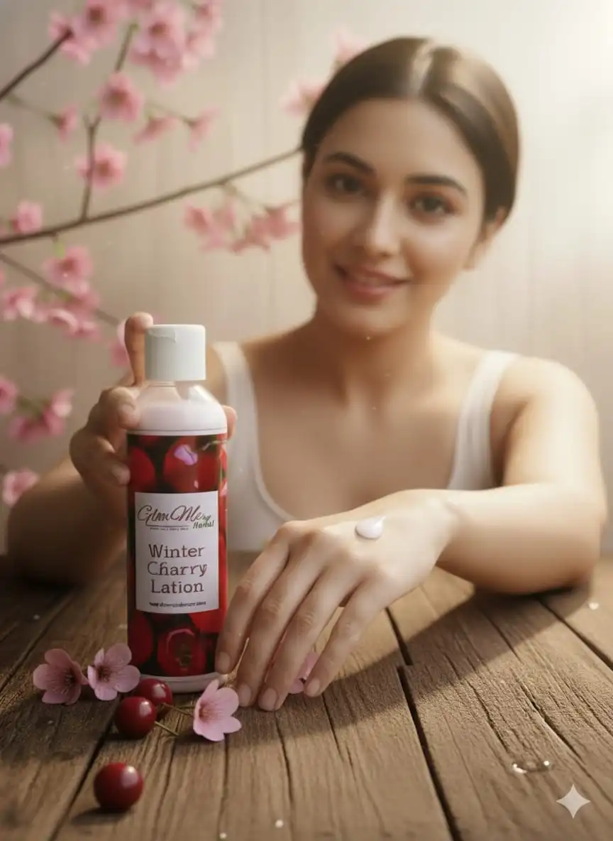 GlowMe Herbal Winter Cherry Body Lotion , 200 ml