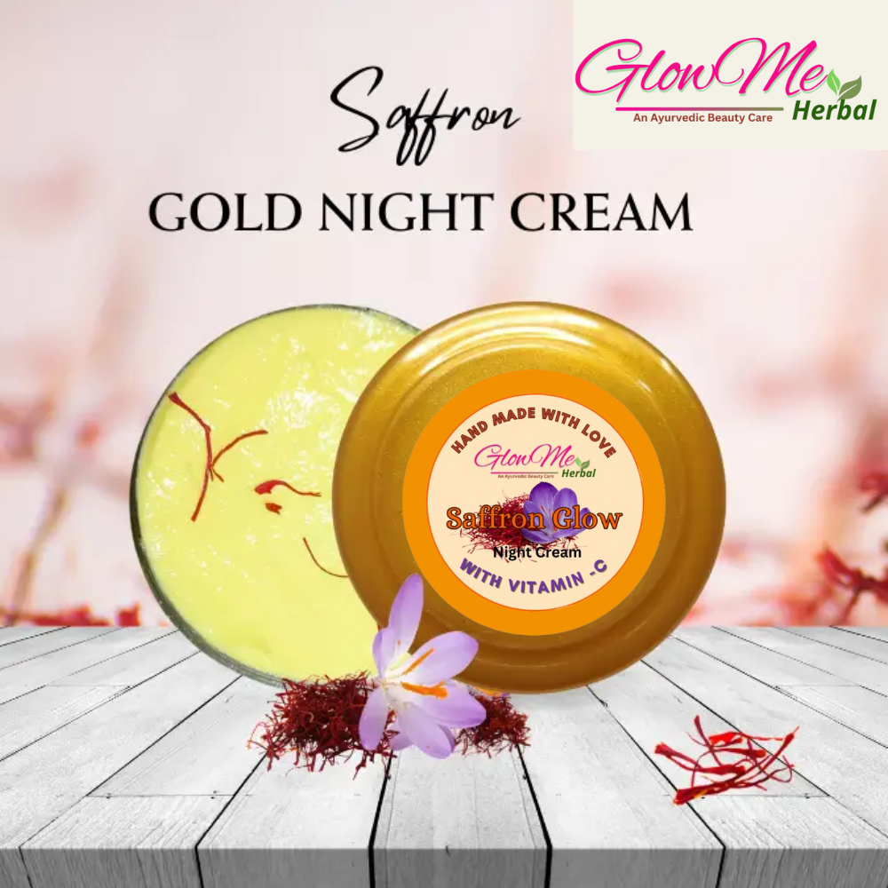   GlowMe Herbal Saffron Night Cream with Vitamin - C