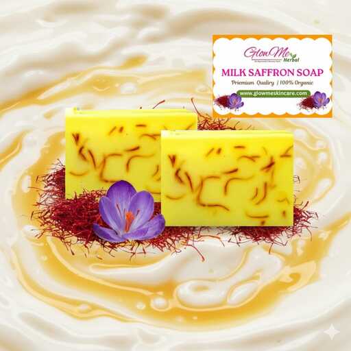 Milk Saffron Handmade Soap for Glowing Skin 