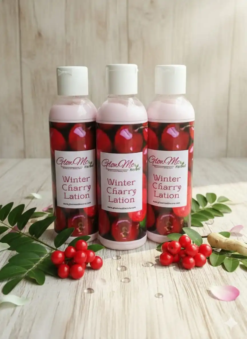 GlowMe Herbal Winter Cherry Body Lotion , 200 ml