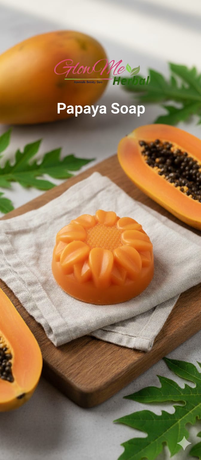 GlowMe Herbal Papaya Extract Soaps, 80Gm