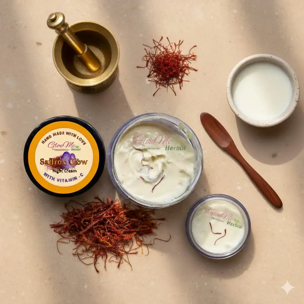   GlowMe Herbal Saffron Night Cream with Vitamin - C