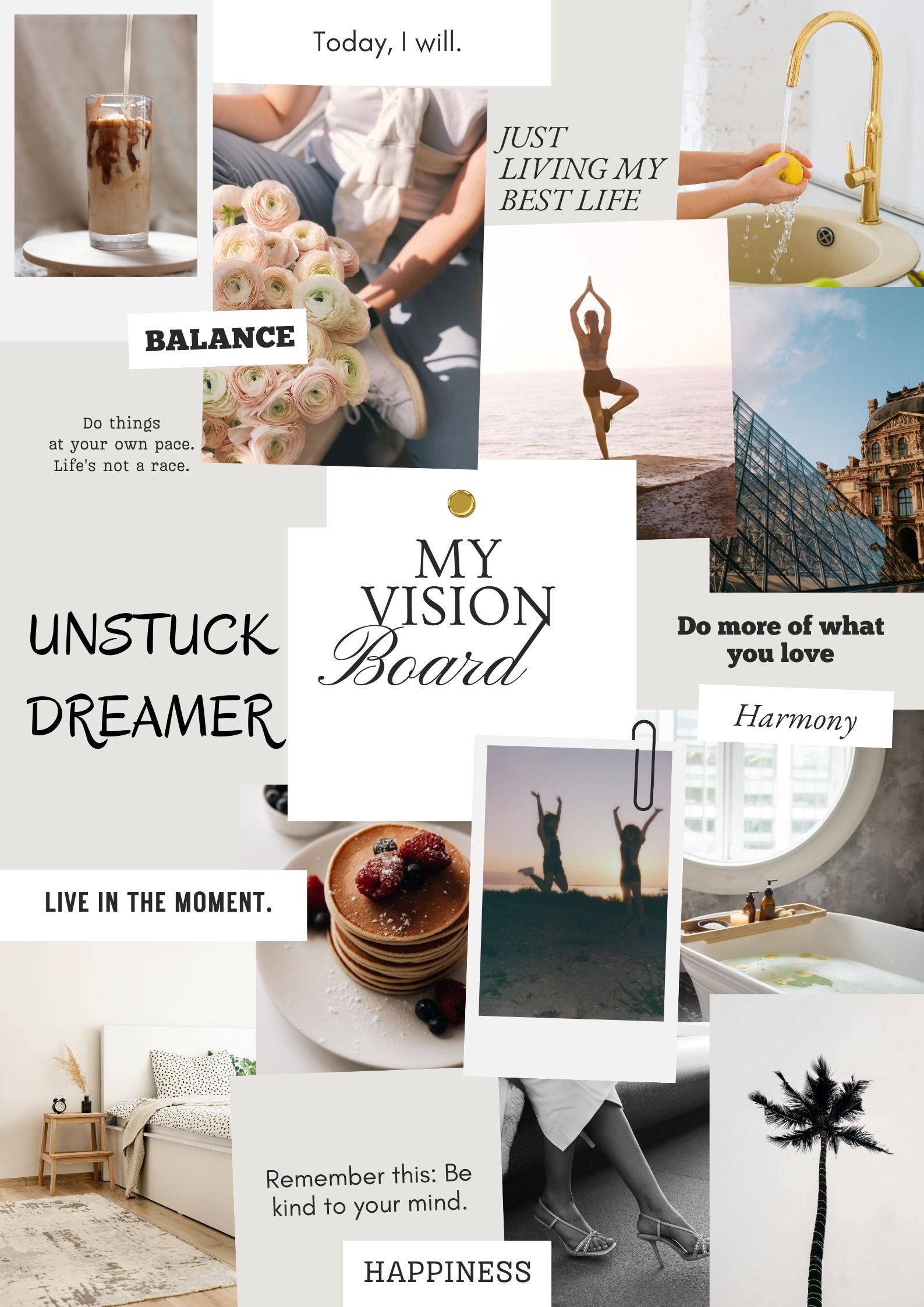 UNSTUCK DREAMER VISION BOARD