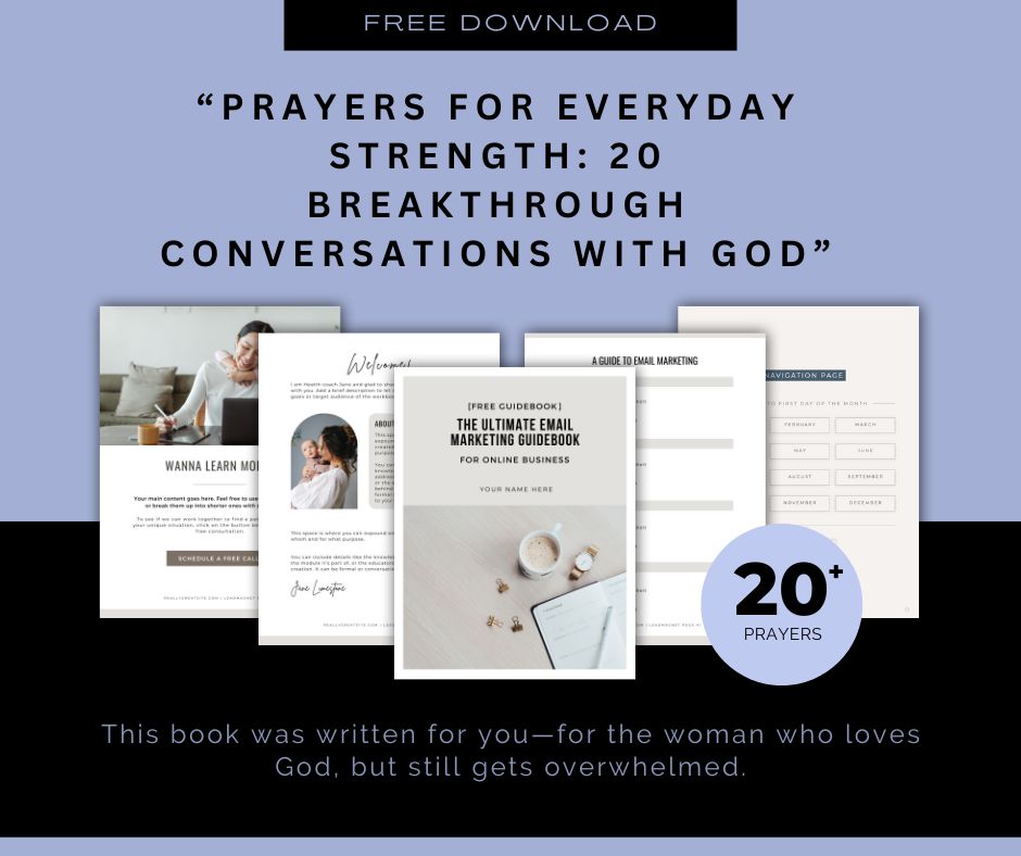 Prayers for Everyday Strength These are not generic prayers. These are real conversations with God—for the very real emotions you face every day.