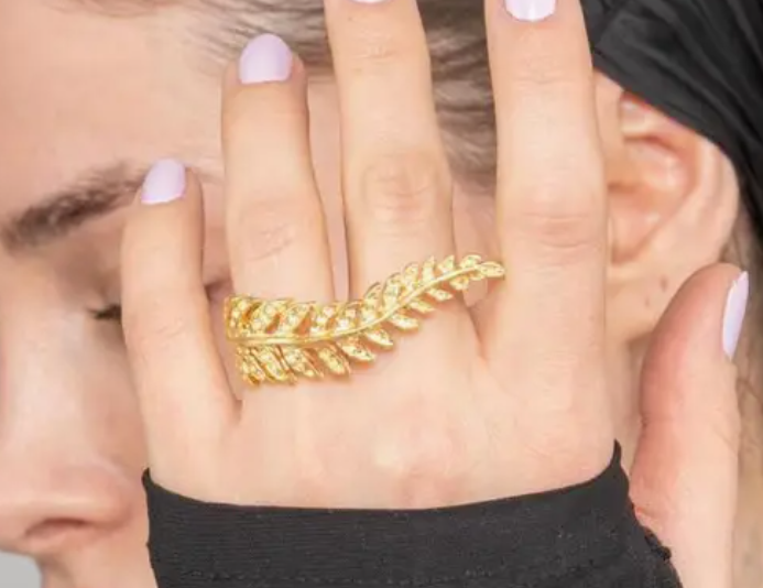 Gold Leaf Ring