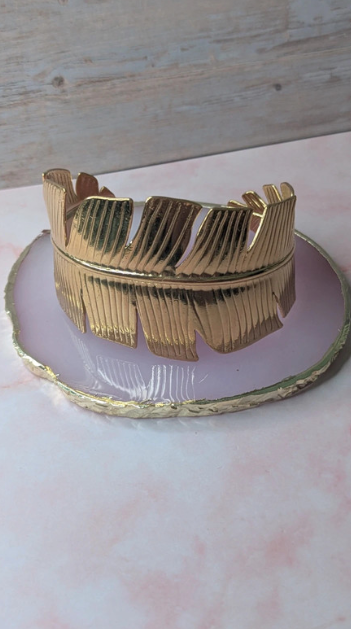 Golden Feather Bracelet