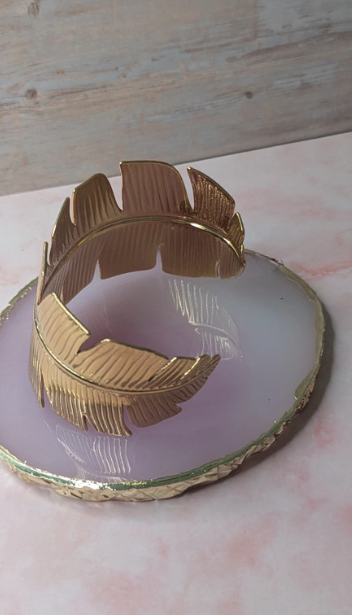 Golden Feather Bracelet