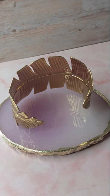 Golden Feather Bracelet