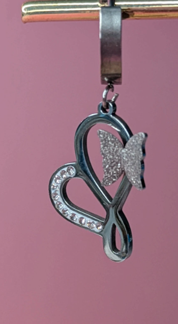 Butterfly Heart Earrings