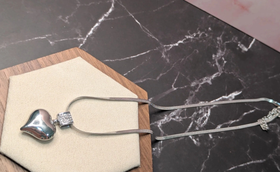 Silver Heart Pendant Necklace
