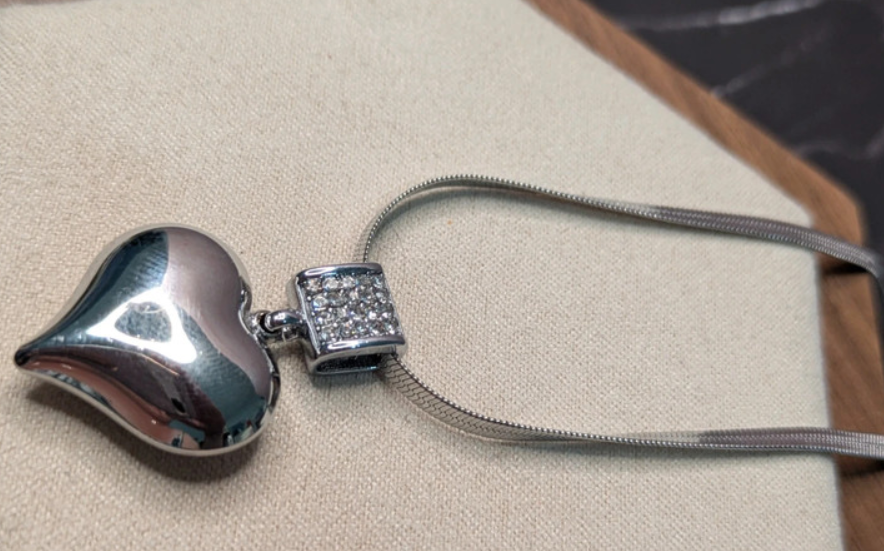 Silver Heart Pendant Necklace