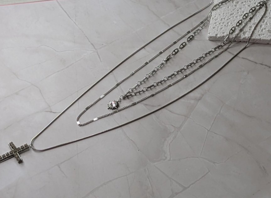 Silver Layered Necklace