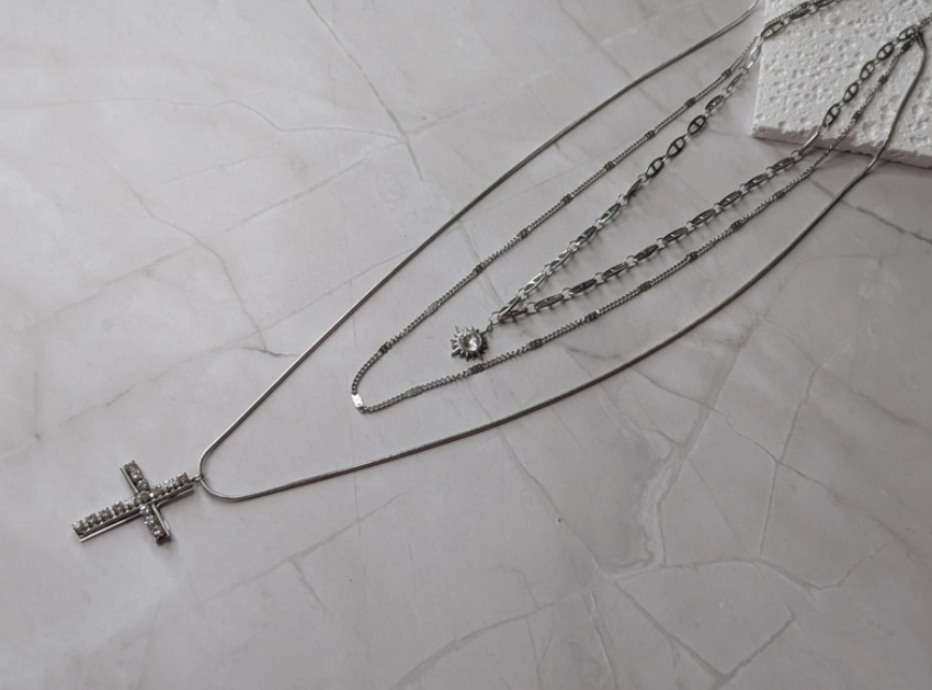 Silver Layered Necklace