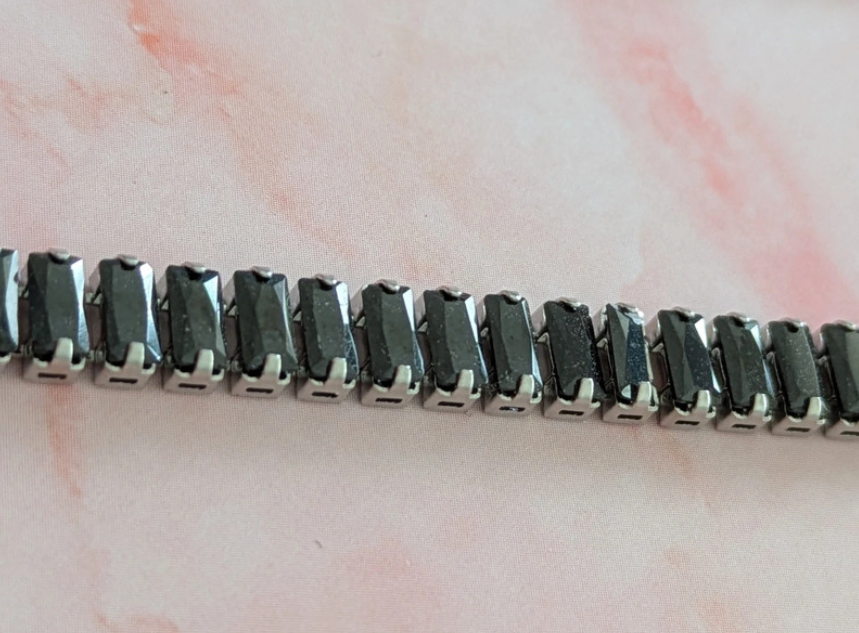 Elegant Black Beaded Necklace