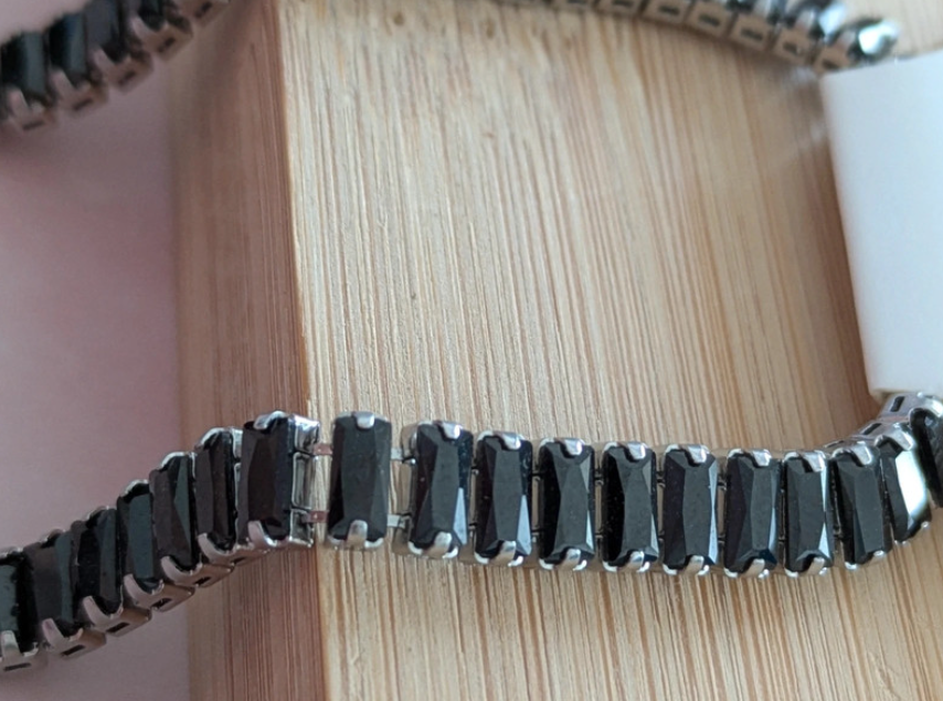 Elegant Black Beaded Necklace