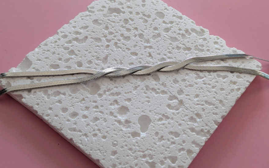 Twisted Silver Snake Chain Necklace