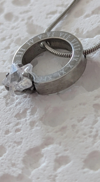 Silver Circle Pendant Necklace