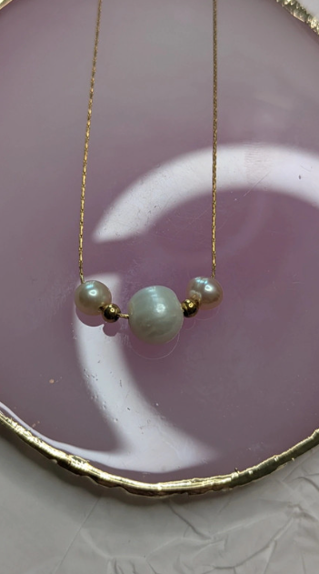 Pearl Bead Gold Necklace