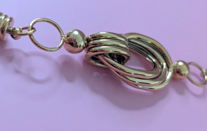 Gold Tassel Pendant Necklace