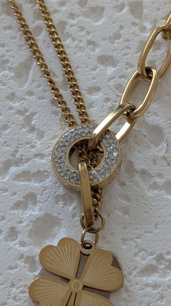 Gold Four-Leaf Clover Necklace