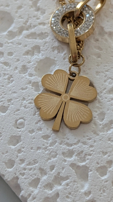 Gold Four-Leaf Clover Necklace