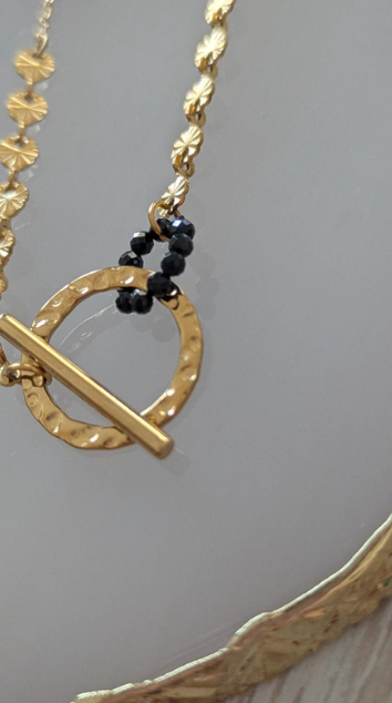 Gold-Plated Toggle Necklace
