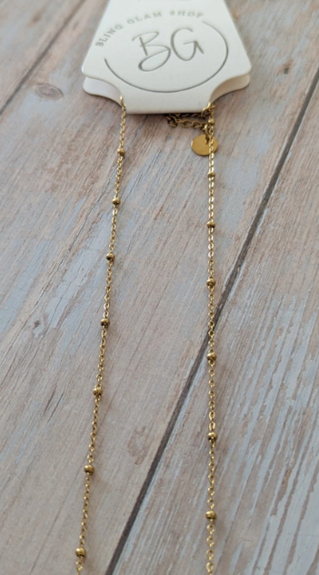 Gold-Plated Toggle Necklace