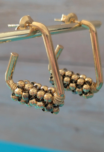 Orecchini a cerchio dorati