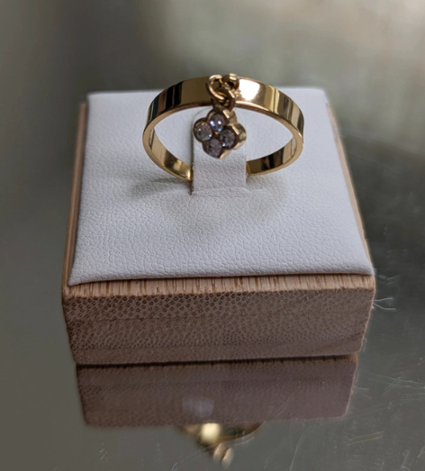 Anello#02 in acciaio con ciondolo