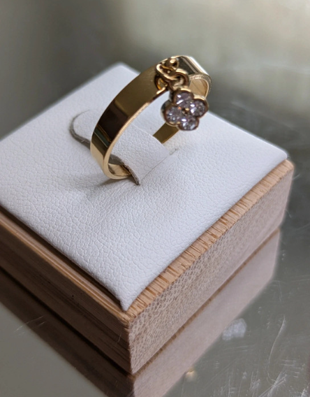 Anello#02 in acciaio con ciondolo