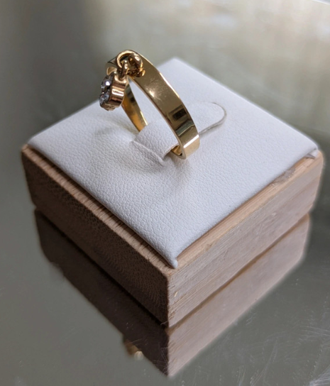 Anello#02 in acciaio con ciondolo