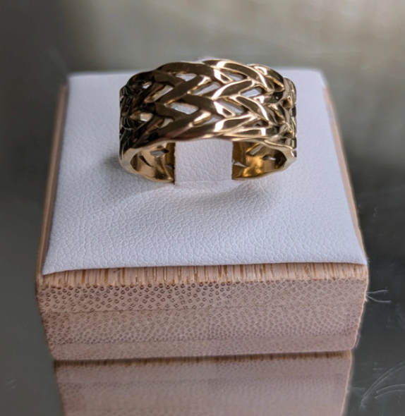 Anello oro intrecciato