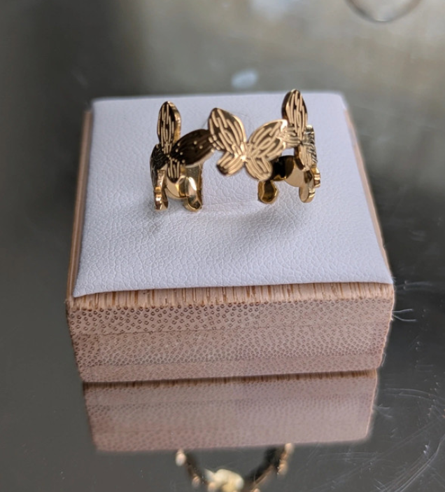 Butterfly Gold Ring