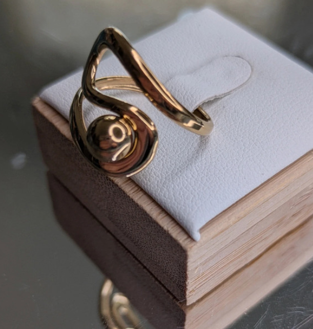 Modernist Gold Ring