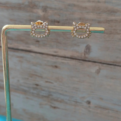 Orecchini a forma di gatto