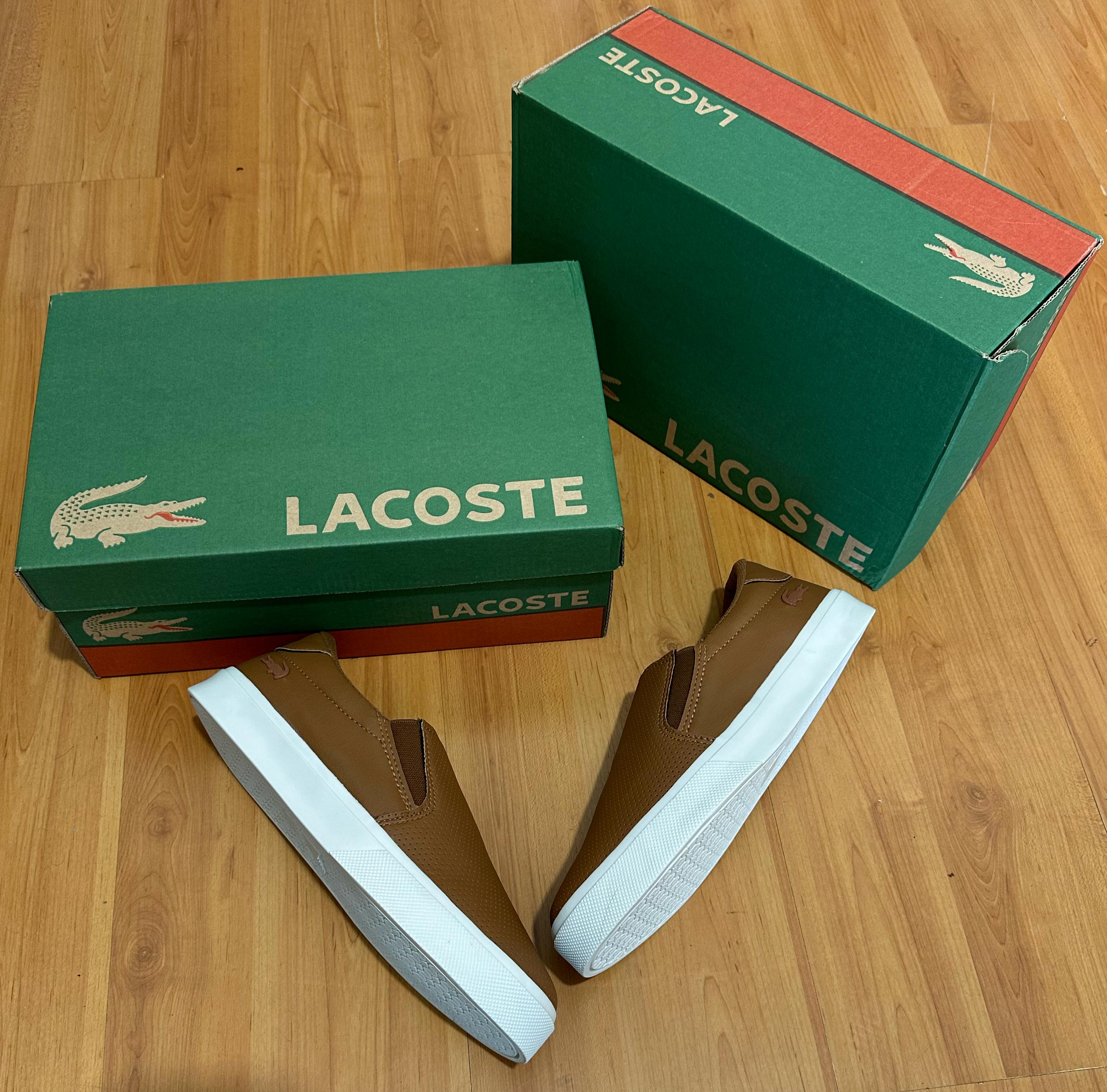 #010 Sapatênis Lacoste Iate caramelo do 38 ao 43 R$159,90